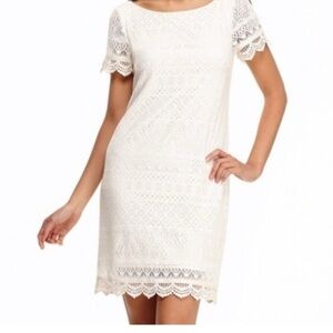 Love Times Elegant White Lace Dress Size 6